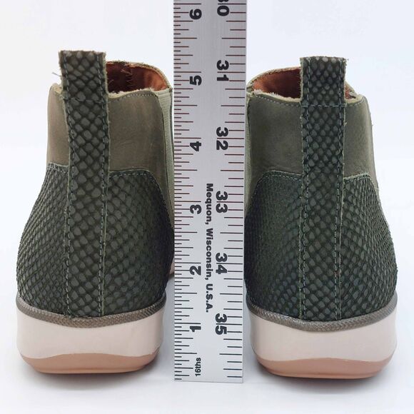 Walking Cradles Womens 6M Olive Osmond Leather Chelsea Ankle Boots Comfort Shoes - Picture 4 of 10